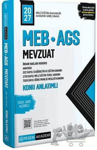 2027 MEB-AGS Mevzuat Konu Anlatımlı – Kolektif – Pegem Akademi Yayıncılık kitap kapağı