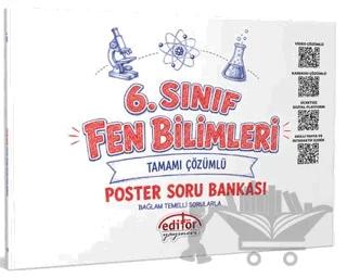 6. Sınıf Fen Bilimleri Poster Soru Bankası – Kolektif – Editör Yayınevi kitap kapağı
