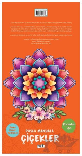 Puslu Mandala - Çiçekler (Boya-Kopar-Hediye Et)