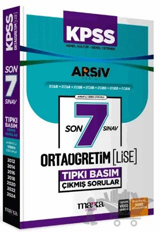 KPSS Ortaöğretim-Lise Son 7 Sınav Arşiv Serisi Tıpkı Basım Fasikül Fasikül Çıkmış Sorular