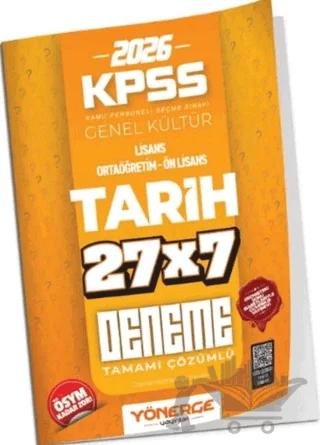 KPSS Tarih İLELEBET 27x7 Deneme Çözümlü