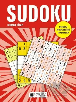 Sudoku Kırmızı Kitap - Üç Farklı Zorluk Seviyesi 159 Bulmaca