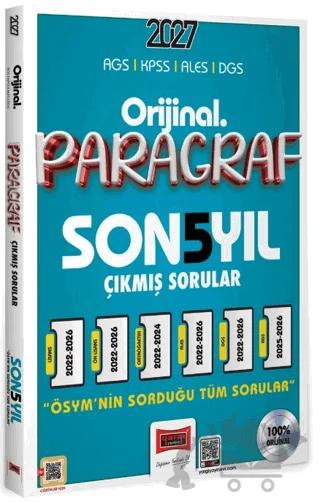 2027 KPSS AGS ALES DGS Orijinal Paragraf Son 5 Yıl Çıkmış Sorular