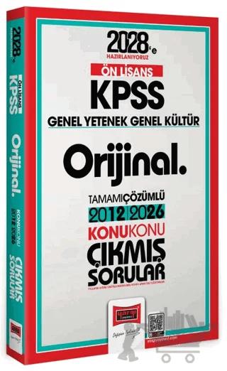 2027 KPSS Lise Ön Lisans GK GY Orijinal 2012-2026 Konu Konu Çıkmış Sorular