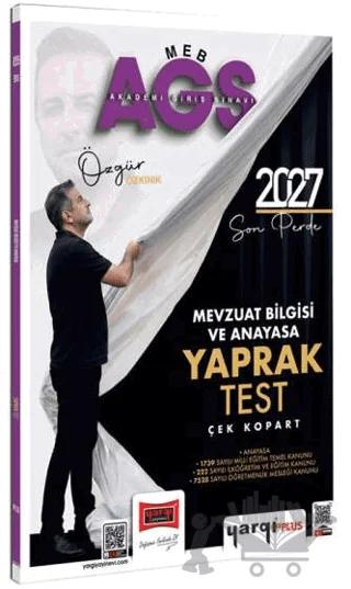 2027 MEB-AGS Mevzuat Bilgisi ve Anayasa Çek Kopart Yaprak Test – Özgür Özkınık – Yargı Yayınevi kitap kapağı