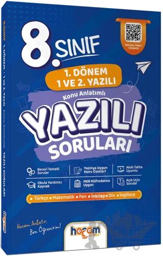 8. Sınıf Konu Anlatımlı Yazılı Soruları Tamamı Video Çözümlü - Hediye Planlama Kitapçığı