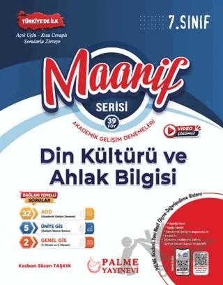7. Sınıf Maarif Din Kültürü ve Ahlak Bilgisi Akademik Gelişim Denemeleri (39 Fasikül) – Kezban Sözen Taşkın – Palme Yayınları kitap kapağı