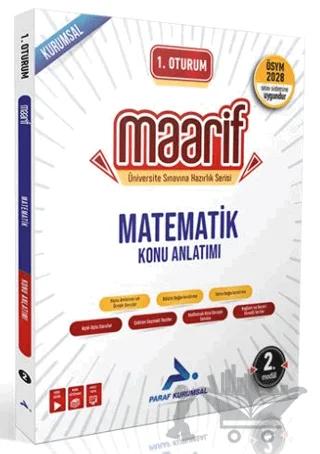 1. Oturum Maarif Matematik Konu Anlatımı 2. Kitap