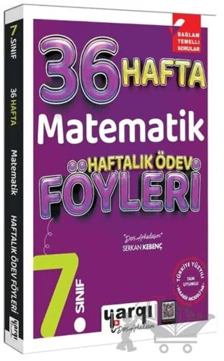 7. Sınıf Matematik 36 Haftalık Ödev Föyleri – Kolektif – Yargı Ders Arkadaşım kitap kapağı
