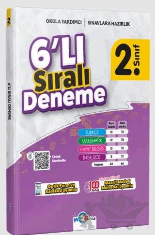 2. Sınıf 6'lı Sıralı Deneme – Kolektif – Mavi Boncuk Akademi kitap kapağı