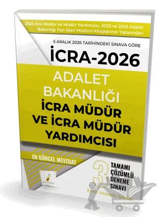 İcra Müdür ve Müdür Yardımcısı Tamamı Çözümlü 3 Deneme Sınavı