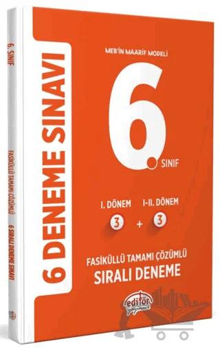 6. Sınıf (3+3) Fasiküllü Tamamı Çözümlü 6 Deneme Sınavı