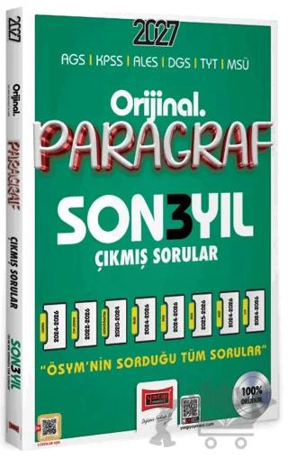 2027 KPSS AGS ALES DGS TYT MSÜ Orijinal Paragraf Son 3 Yıl Çıkmış Sorular