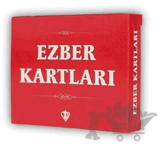 Ezber Kartları Kırmızı 70*90 Mm