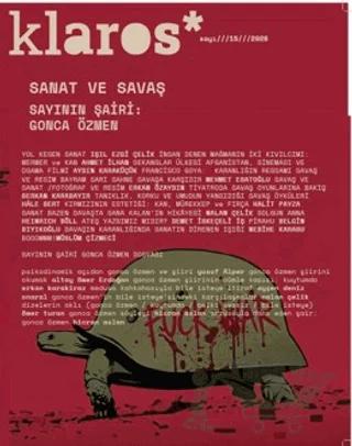 Klaros Sayı 15: Sanat ve Savaş – Klaros Yayınları kitap kapağı