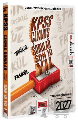 2027 KPSS Son 10 Yıl Tamamı Çözümlü Fasikül Fasikül Çıkmış Sorular