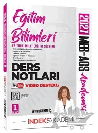 2027 MEB-AGS Akademisi Eğitim Bilimleri ve Türk Milli Eğitim Sistemi Video Ders Notları 1. Kitap