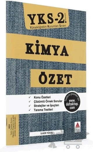 AYT (YKS 2. Oturum) Kimya Özet – İlker Yücel – Delta Kültür Yayınevi kitap kapağı