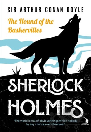 Sherlock Holmes - The Hound of the Baskervilles – Sir Arthur Conan Doyle – Genç Destek kitap kapağı