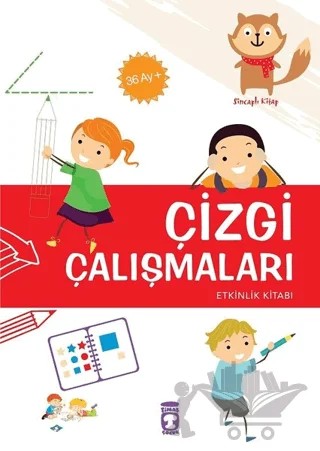 Çizgi Çalışmaları (+36 Ay) – Elif Alkan – Timaş Çocuk kitap kapağı