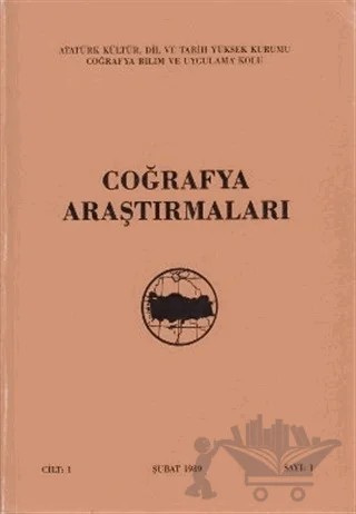 Coğrafya Araştırmaları Sayı: 1 – Türk Tarih Kurumu Yayınları kitap kapağı