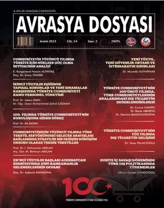 Avrasya Dosyası Sayı: 14/2 – Kolektif – ASAM Yayınları kitap kapağı