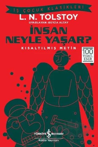 İnsan Neyle Yaşar? – Lev Nikolayeviç Tolstoy – İş Bankası Kültür Yayınları kitap kapağı