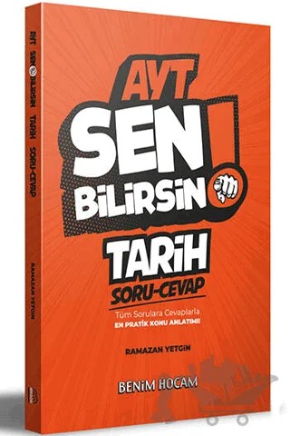 AYT Tarih Sen Bilirsin Soru Cevap Kitabı – Ramazan Yetgin – Benim Hocam Yayınları kitap kapağı