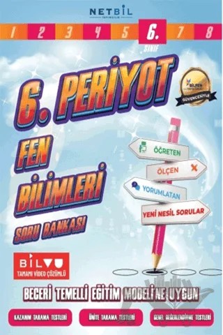 6. Sınıf Fen Bilimleri Periyot Soru Bankası – Kolektif – Netbil Yayıncılık kitap kapağı