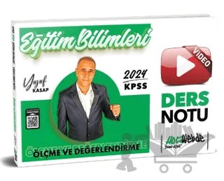 2024 KPSS Eğitim Bilimleri Ölçme ve Değerlendirme Video Ders Notu – Yusuf Kasap – HocaWebde Yayınları kitap kapağı
