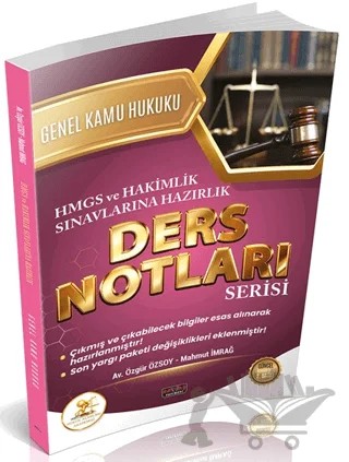HUKAL HMGS - Hakimlik Genel Kamu Hukuku Ders Notları – Mahmut İmrağ, Özgür Özsoy – Savaş Yayınevi kitap kapağı