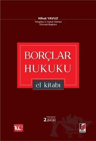 Borçlar Hukuku El Kitabı – Nihat Yavuz – Adalet Yayınevi kitap kapağı