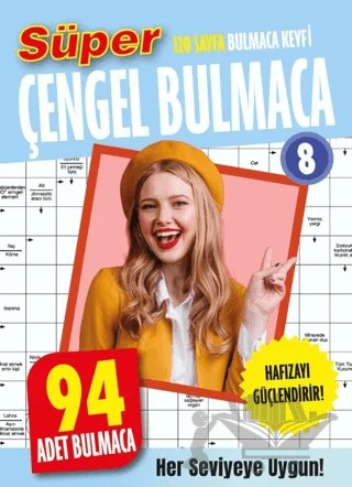 Süper Çengel Bulmaca 8 – Hakan Kayar, Zeliha Kayar – Dokuz Yayınları kitap kapağı