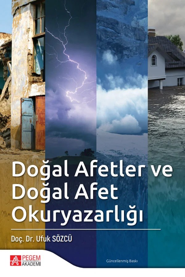 Doğal Afetler ve Doğal Afet Okuryazarlığı – Ufuk Sözcü – Pegem Akademi Yayıncılık kitap kapağı