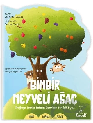 Şekilli Hikaye - Binbir Meyveli Ağaç – Elif Çiftçi Yılmaz – Floki Çocuk kitap kapağı