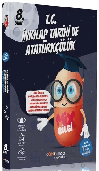 8. Sınıf T.C İnkılap Tarihi ve Atatürkçülük Mix Bilgi Fasikül Soru Bankası – Kolektif – ONburda Yayınları kitap kapağı
