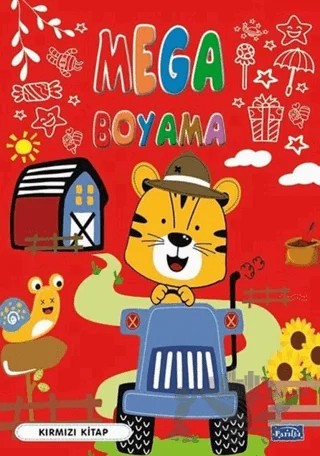Mega Boyama-Kırmızı Kitap – Kolektif – Parıltı Yayınları kitap kapağı