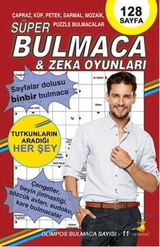 Süper Bulmaca ve Zeka Oyunları 11 – Celal Kodamanoğlu – Olimpos Yayınları kitap kapağı