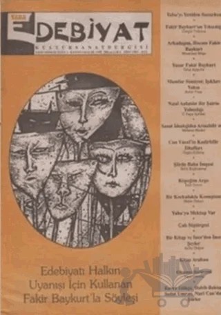 Yaba Edebiyat Dergisi Sayı: 1 – Yaba Dergisi Yayınları kitap kapağı