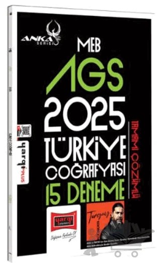 2025 MEB-AGS Anka Serisi Türkiye Coğrafyası Tamamı Çözümlü 15 Deneme – Turgay Kocakaya – Yargı Yayınevi kitap kapağı