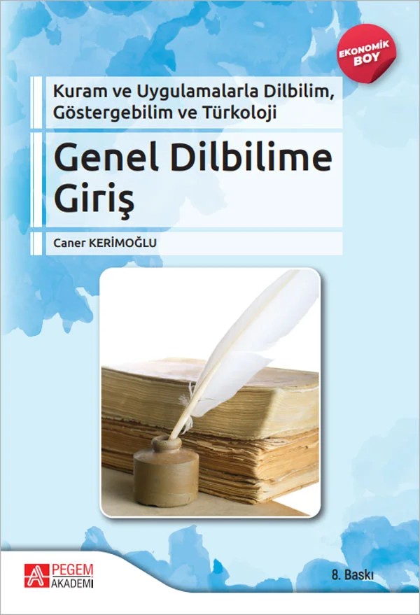 Genel Dilbilimine Giriş (Ekonomik Boy) – Pegem Akademi Yayıncılık kitap kapağı