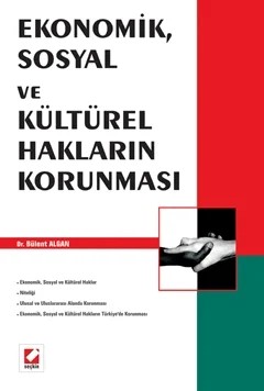 Ekonomik, Sosyal ve Kültürel Hakların Korunması – Bülent Algan – Seçkin Yayıncılık kitap kapağı