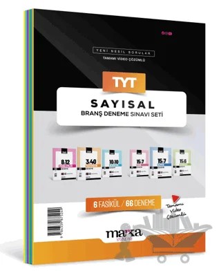 2025 TYT Sayısal Branş Deneme Sınavı Seti 6 Fasikül 66 Deneme – Kolektif – Marka Yayınları kitap kapağı