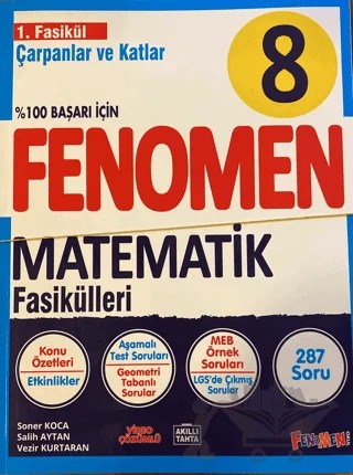 8. Sınıf Fenomen Fasikül Seti – Kolektif, Soner Koca, Salih Aytan, Vezir Kurtaran – Fenomen Yayınları kitap kapağı