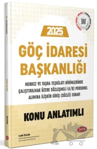 2025 Göç İdaresi Başkanlığı Sözleşmeli Personel Alım Sınavı Konu Anlatımlı – Kollektif – Data Yayınları kitap kapağı