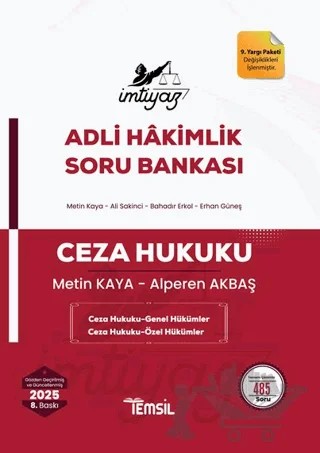 İmtiyaz Ceza Hukuku (Genel Hükümler - Özel Hükümler) Soru Bankası – Metin Kaya, Alperen Akbaş – Temsil Kitap kitap kapağı