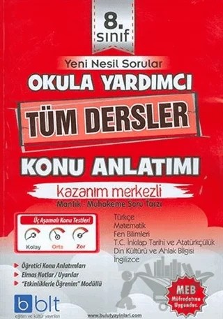 8. Sınıf Tüm Dersler Konu Anlatımı – Kolektif – Bulut Eğitim ve Kültür Yayınları kitap kapağı