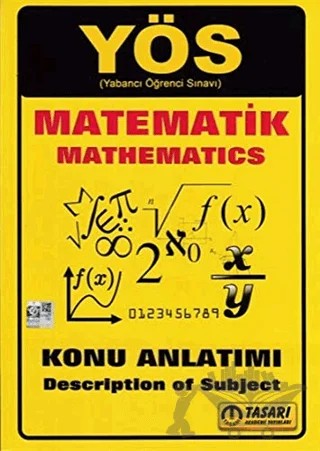 YÖS Matematik Konu Anlatımı – Kolektif – Tasarı Eğitim Yayınları kitap kapağı