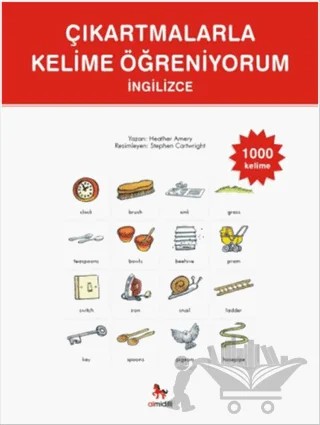 Çıkartmalarla Kelime Öğreniyorum - İngilizce – Heather Amery – Almidilli kitap kapağı