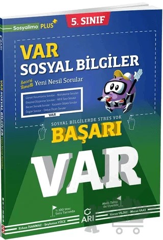 5. Sınıf Sosyal Bilgiler Başarı Var Yeni Nesil Soru Bankası – Kolektif – Arı Yayıncılık kitap kapağı
